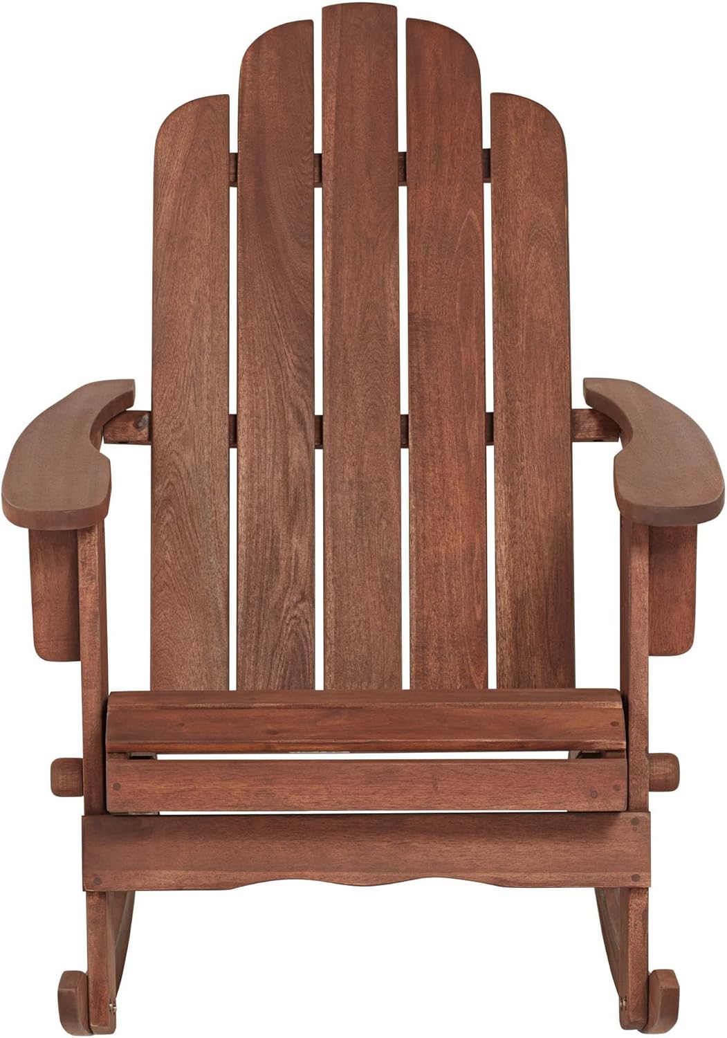 Teal Island Designs Chandler Dark Natural Adirondack Rocking Chairs Set of 2