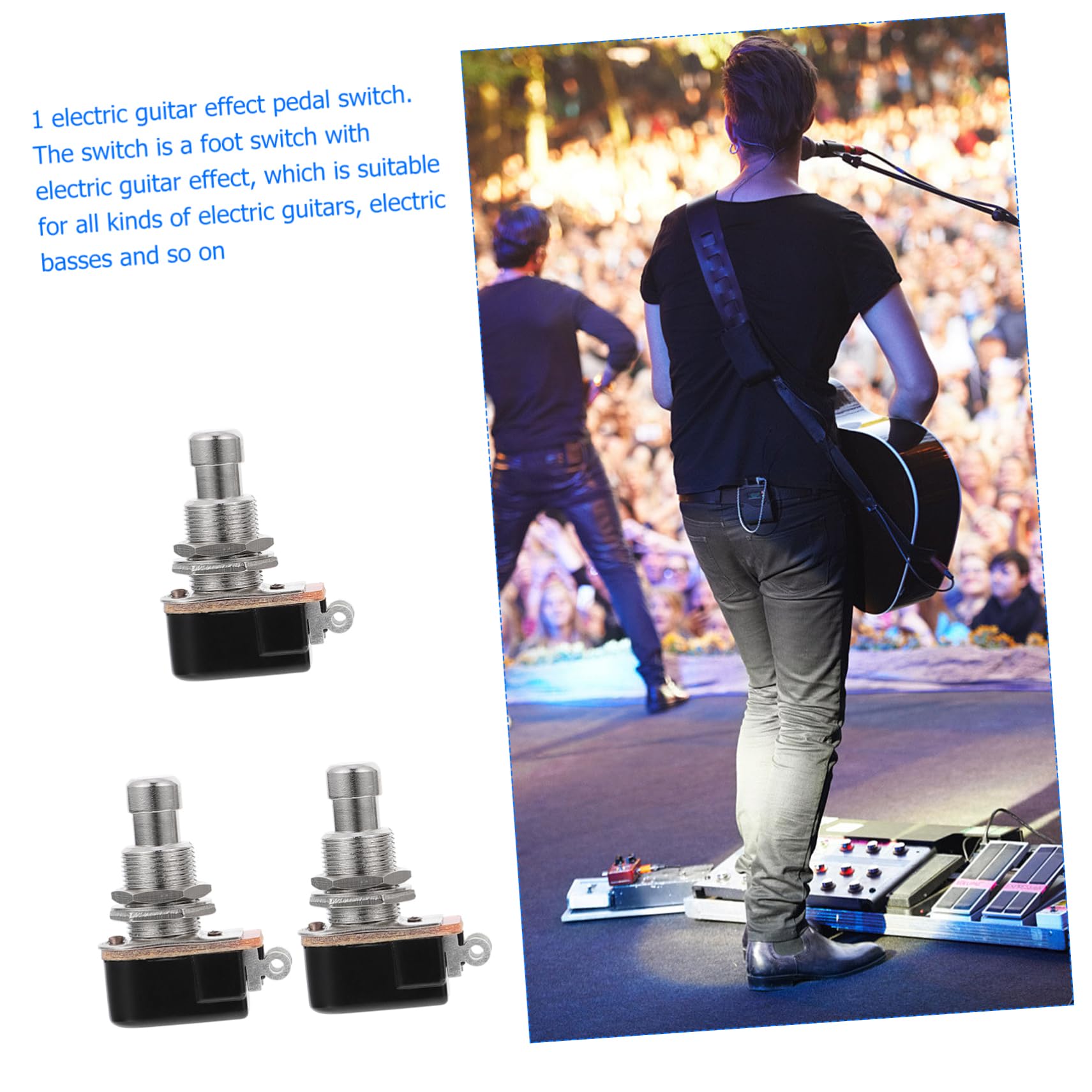 BESPORTBLE Guitar Pedal Footswitch Guitar Footswitch Topper Simple Operation Small and Portable
