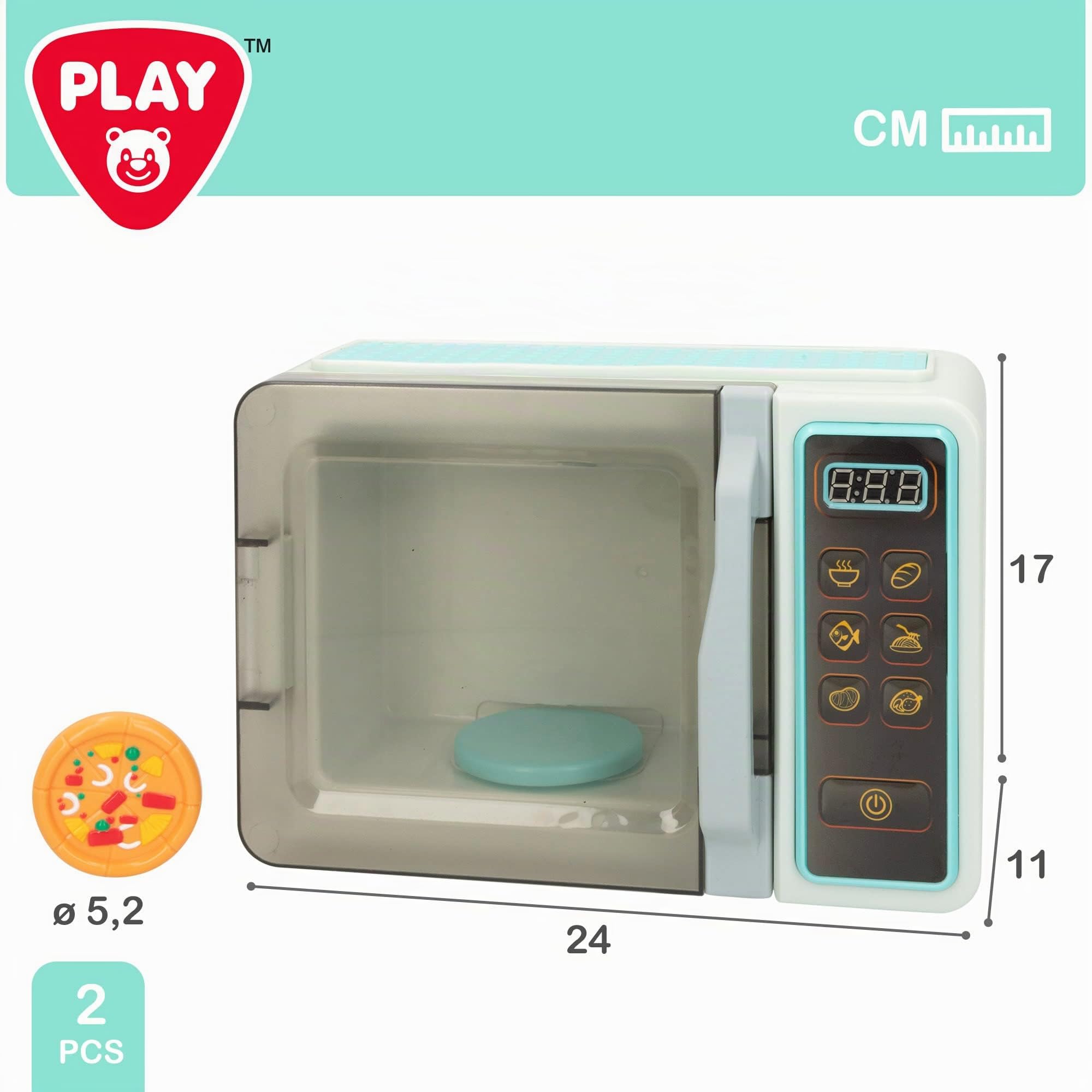 COLORBABY 46898, Micro-Ondes Jouet avec lumières et Sons, Jouer, Accessoires de Cuisine Jouets pour garçons et Filles, Piles incluses, Appareils de Jeu, Cadeaux pour Enfants