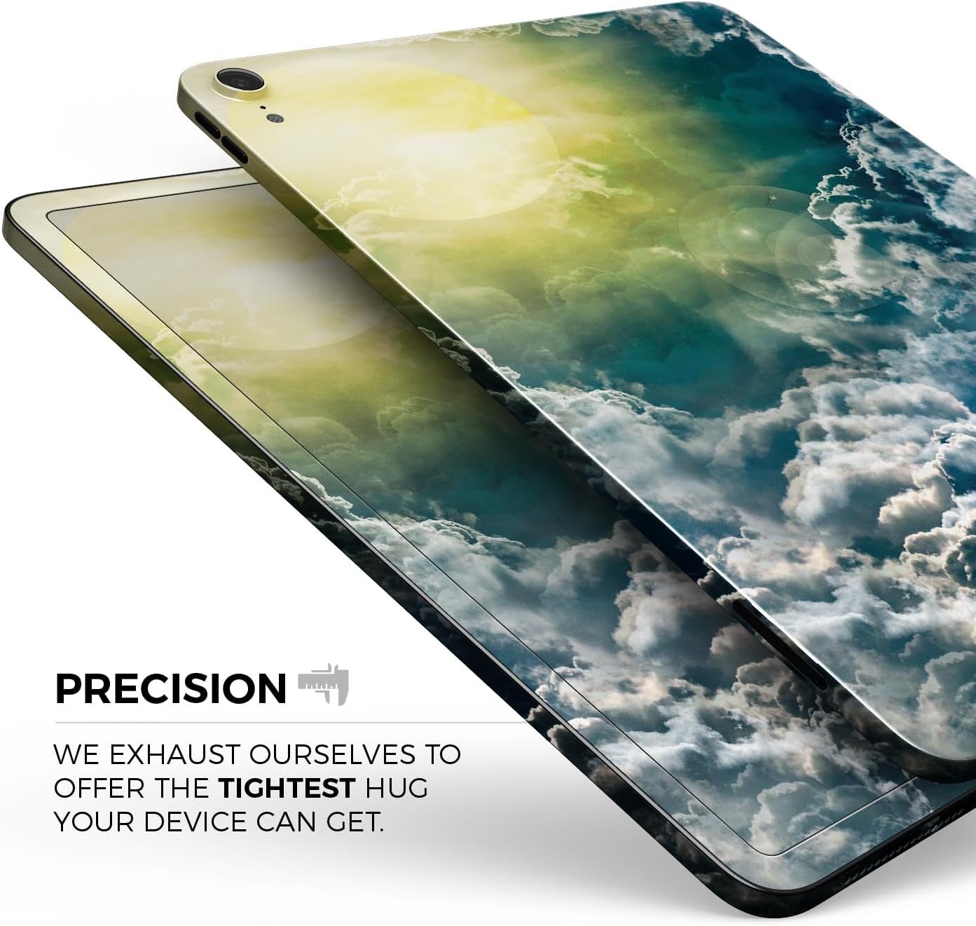 DesignSkinz - Compatible with iPad Pro 10.5" - Skin Decal Protective Scratch Resistant Vinyl Wrap - Bright Sun Over Cloud-Magic