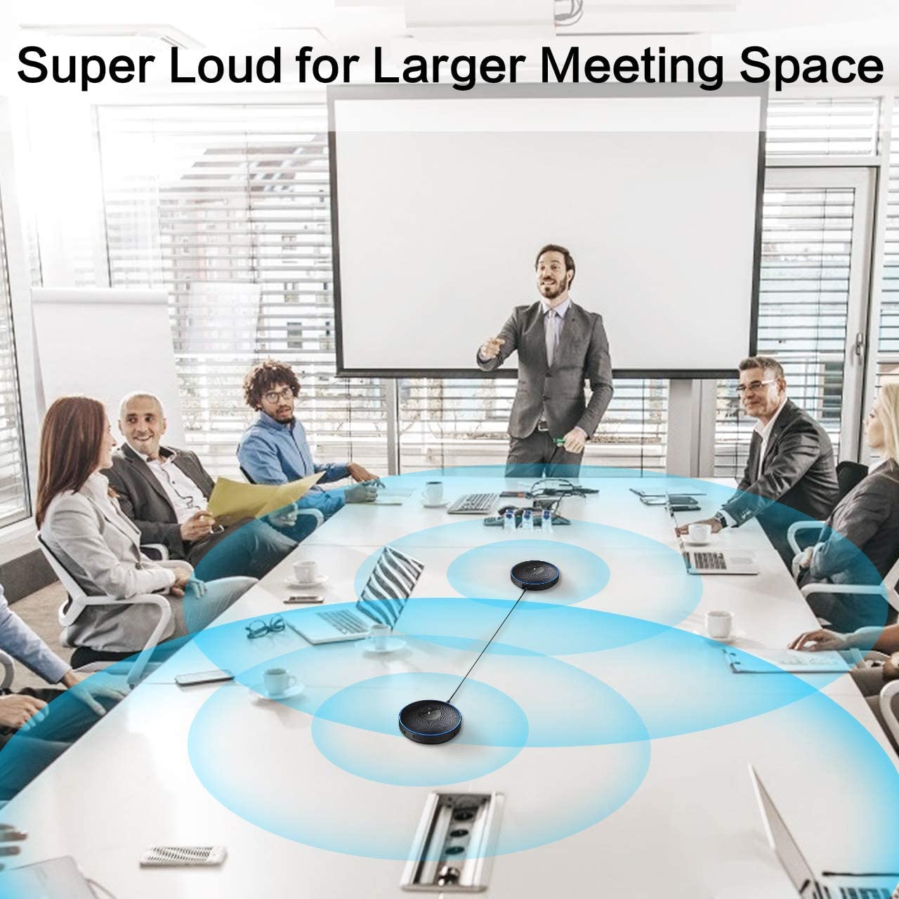 EMEET M220 Professional Wireless Speakerphone 16 Attendees - Dettaglio