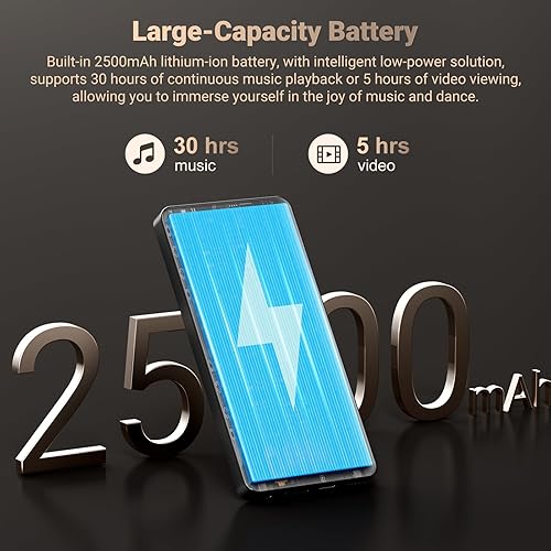 Miniatura 8 de Reproductor MP3 de 128 GB con Bluetooth y WiFi, Android 13.0, pantalla táctil HD de 5.5 pulgadas, cámara de 13 MP, Spotify precargada, Pandora,