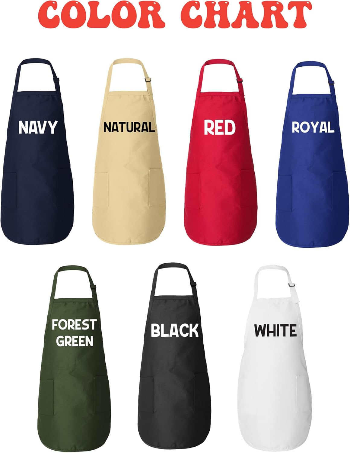 Custom Apron With Photo & Text, Personalized Cooking Apron For Men & Women, Adjustable Chef Apron With Pockets, Funny Gift for Dad, Mom, BBQ Lovers, Birthday or Christmas - Image 7