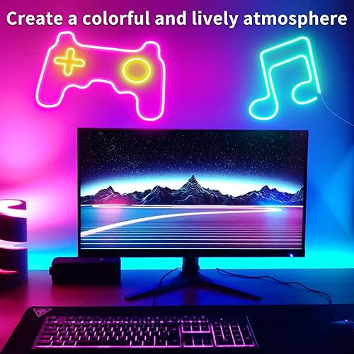 Miniatura 3 de Tira de luces LED de neón de 66 pies con aplicacióncontrol remoto, luces LED flexibles, múltiples modos, luces de neón RGB para exteriores IP65