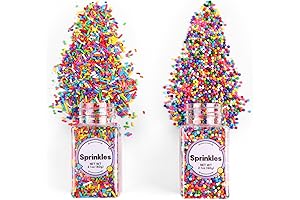 Rainbow Confetti Sprinkles Bulk for Cake Decorating