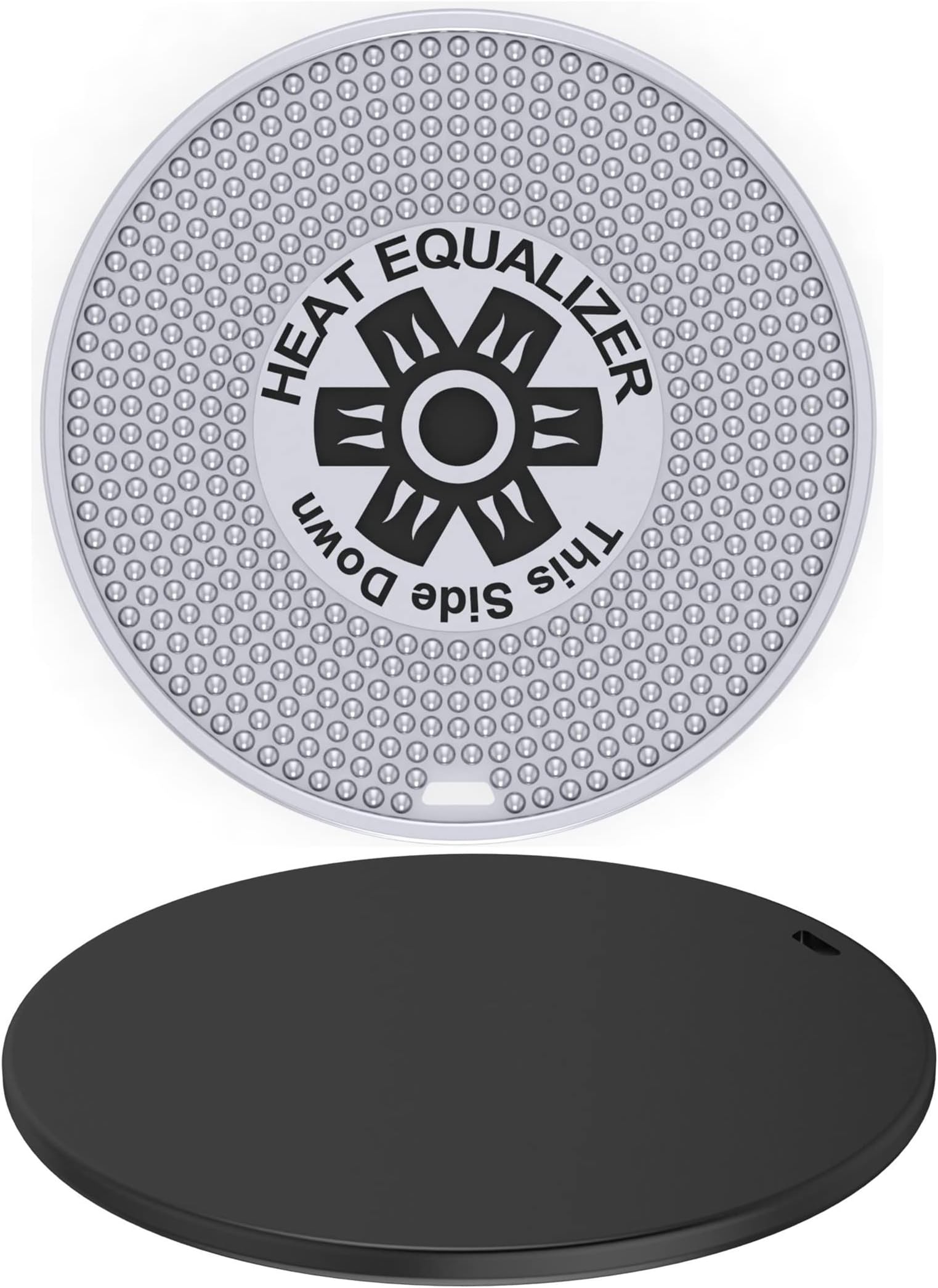 Heat Equalizer-6 inch Black Ceramic Finish Heat Diffuser – Aluminum & Copper Alloy for Gas & Electric Stoves-Hot Plate & Burner Cover-Simmer plate