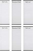 Vista 1 de Creative Hobbies Grocery List Magnet Pad for Fridge - 6 Pack of Vibrant Note Pads with Full Magnetic Back and 60 Sheets Each (Funny)