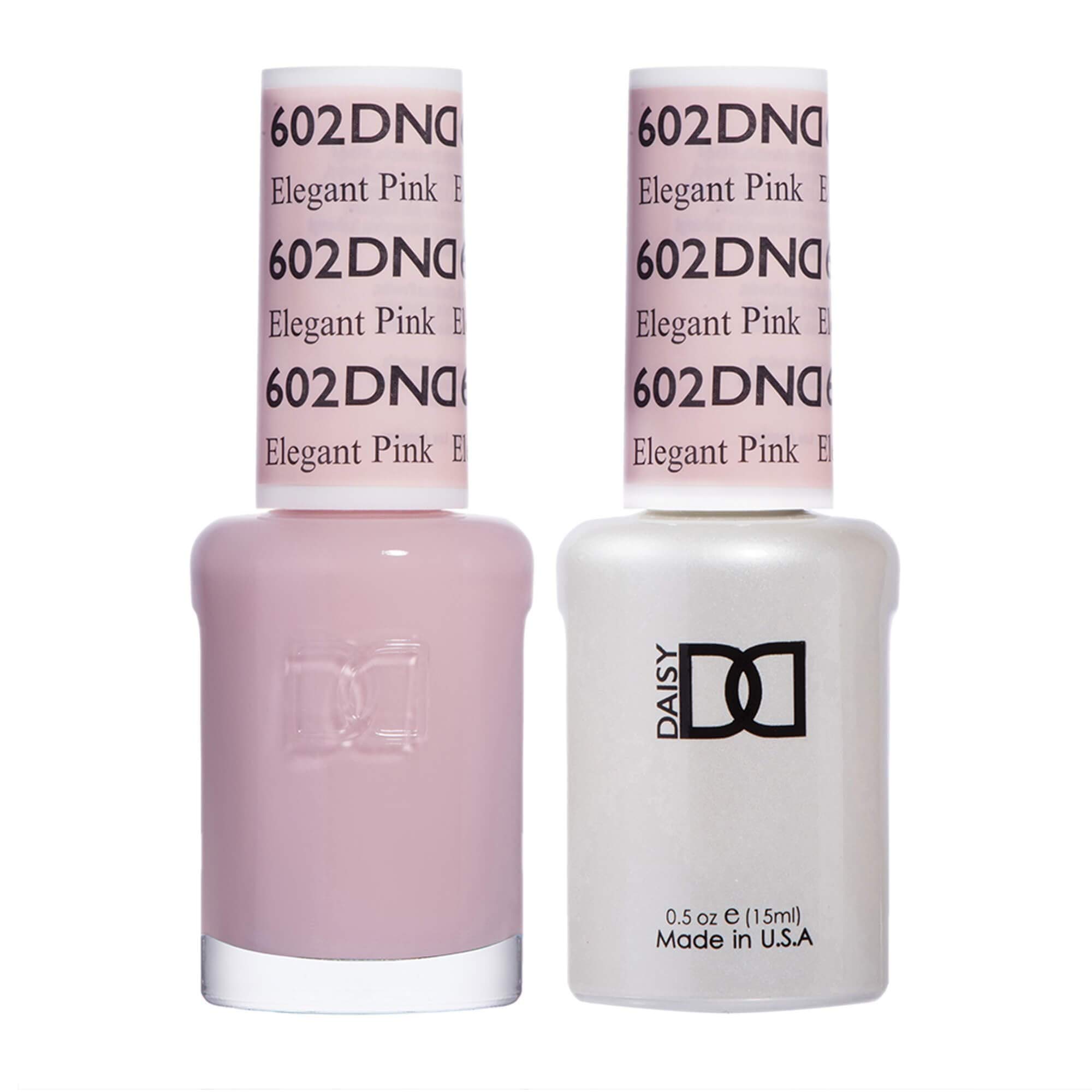 DND Duo Gel & Nail Polish Set - Elegant Pink 602-2x15ml