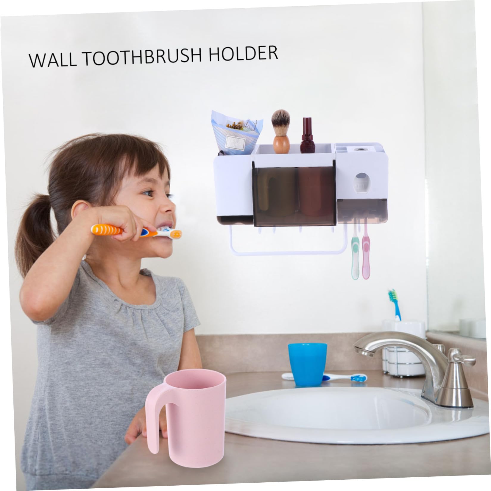 Porta Spazzolini e Dentifricio, Set da Bagno e Cucina, Pp Bambù