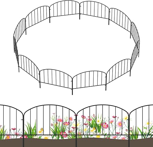 35 Pack Animal Barrier Fence, 12.4 Inch(H) X 50 Ft(L) Decorative Garden Metal Fence Temporary Animal Barrier Small No Dig Fence Barrier Bottom Fence disponible en Yaxa Colombia