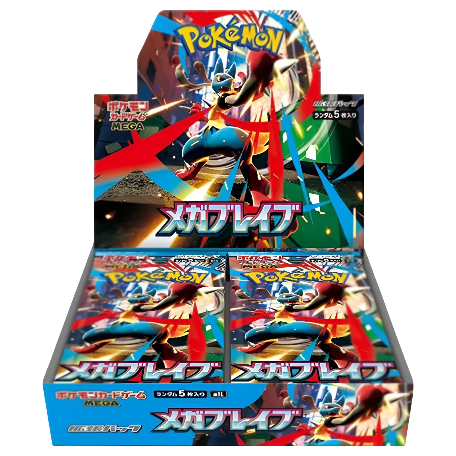 Pokemon TCG Mega Brave M1L Japanese Booster Box | Japanese Pokémon Cards | Mega Evolution Series | 30 Booster Packs | Titan Authenticated