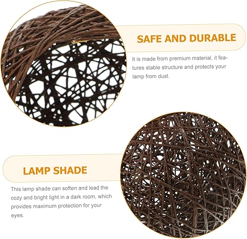 Miniatura 7 de DOITOOL Lámpara de araña para decoración de miniture, mini lámpara colgante, pantalla de papel, pantalla de repuesto, pantalla de campana, pantalla