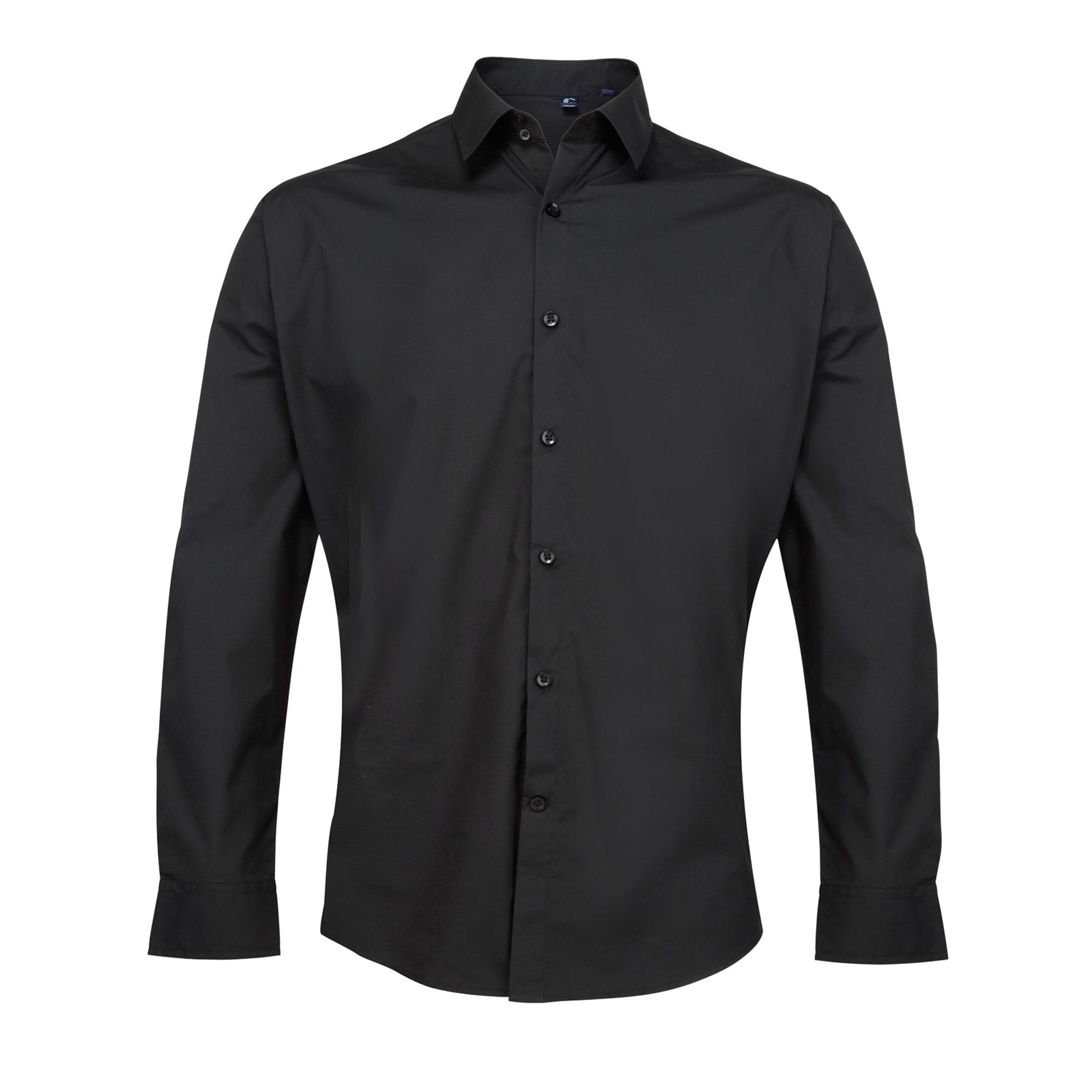 Premier Supreme Heavier Weight Poplin Long Sleeve Work Shirt (15.5) (Black)