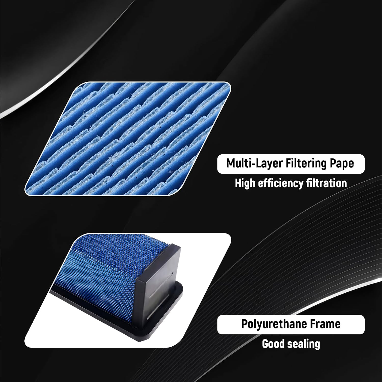 P643133 Air filter Compatible with International CV 4500/5500/6500 2019-2025 Chevrolet Silverado 6.6L diesel engine Replaces P643133 2518540C1 19405680