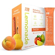 310 Nutrition Electrolyte Lemonade Powder, Sugar-Free Hydration & Energy Drink Mix, Low-Calorie Water Flavoring Packets - Peach Pear Flavor - 30 Single Serve Sticks