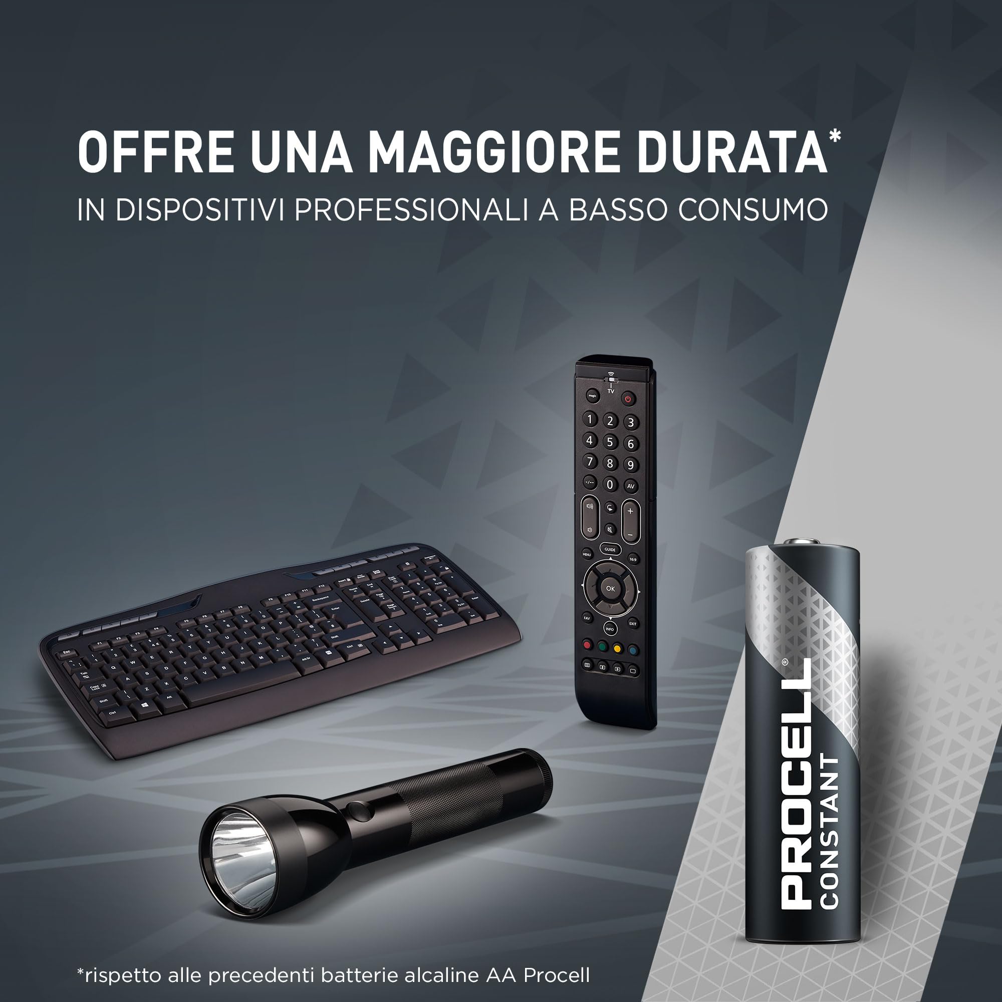 100X Stilo Duracell Procell AA (10 Blister Da 10 Batterie) 100 Pile