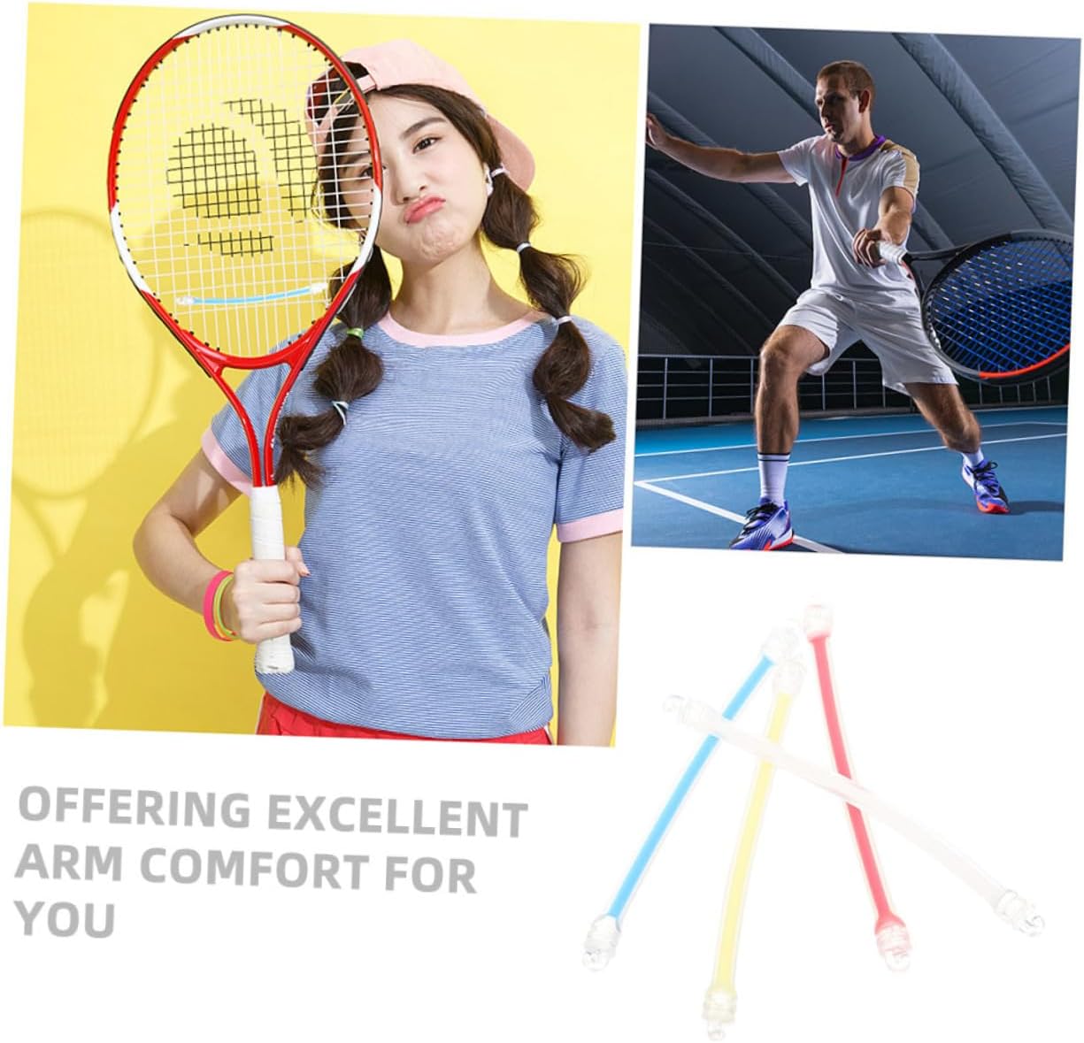 BESPORTBLE Racket Tennis Dampener Silicone Vibration Dampener Racket Accessories Tennis Dampeners