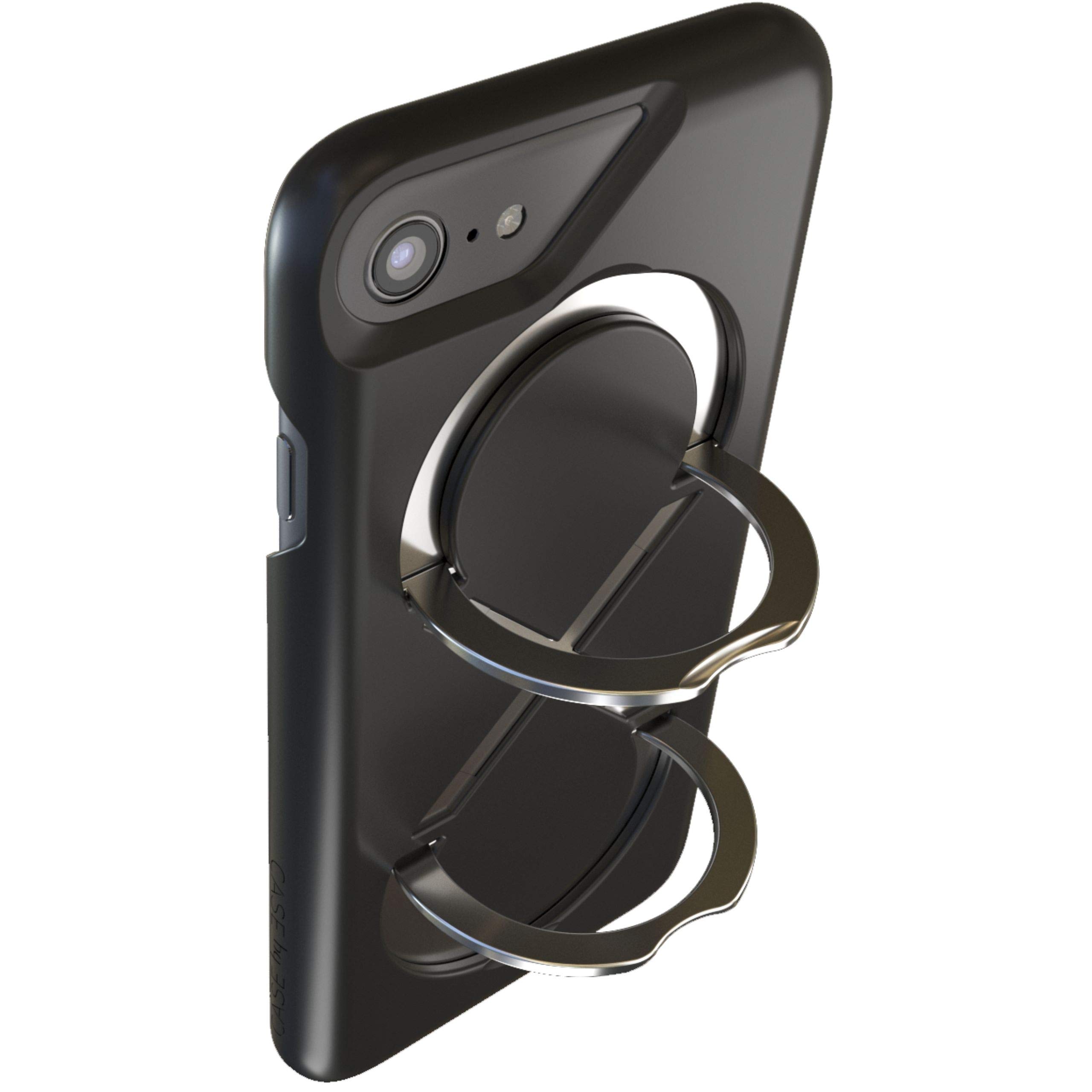 CASE BY CASE Infinity Case - Fits iPhone SE 2020 case iPhone 7/8 (Not Plus) Premium phone Ring holder - Heavy Duty Kickstand - Slim Profile yet Rugged - Removable Washable Bumper - Magnetic phone case