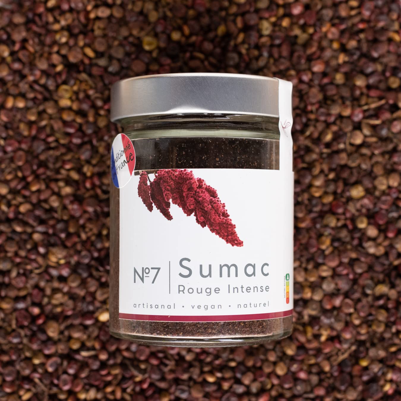 Sumac molido puro - N.7 rojo intenso 99g - sin sal, sustituto de limón y vinagre - especias Ottolenghi - del recetario ottolenghi