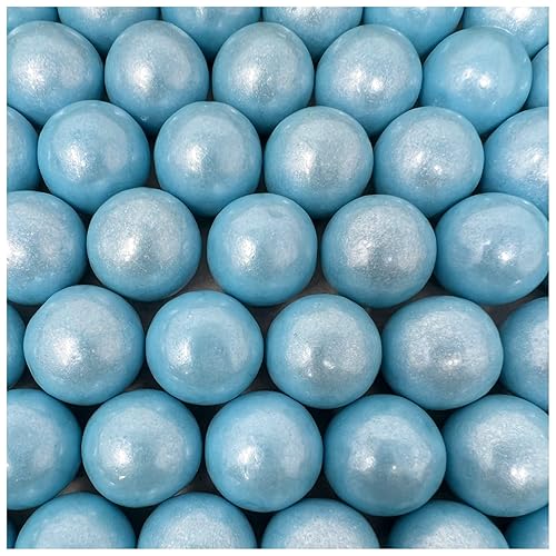 Candy Retailer Gumballs - Ideal para fiestas o máquinas de chicles - Bolsa de 2 libras grande de 1 pulgada azul claro brillante
