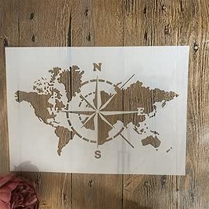 Pochoirs Réutilisables YEAJON - Lot De 42 Lettres, Chiffres Et Symboles (38,1 Cm), Pour Peinture Sur Bois, Mur, Tissu