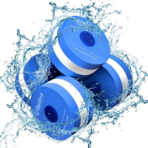 Aqua Dumbbell Weight Set - Provides Resistance For Water Aerobics Fitness and Pool Exercises - 1 Pair - 3 Barbell Sizes Available