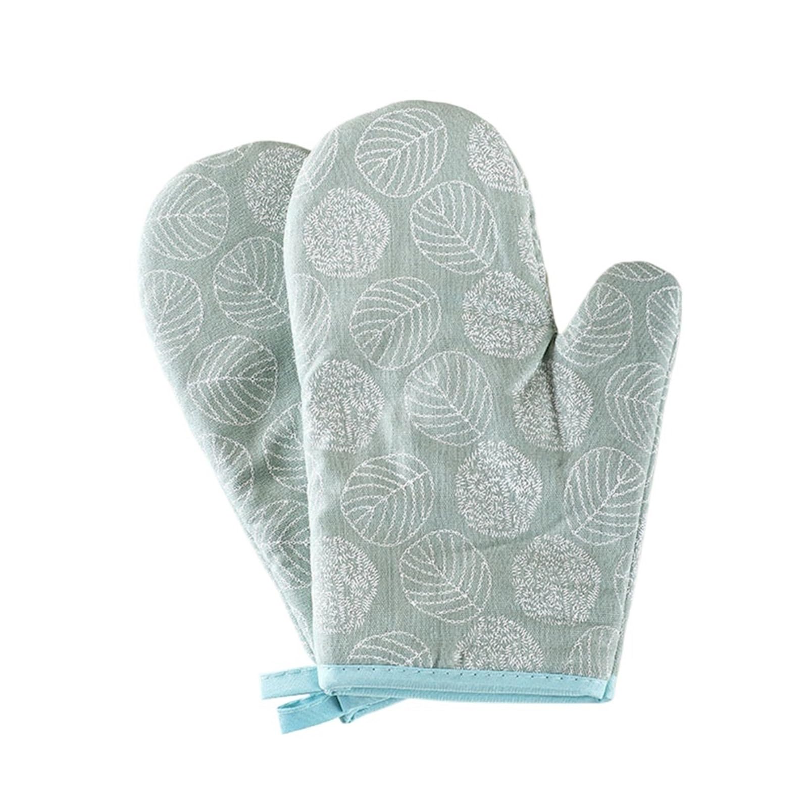 Gants de Cuisine Anti-Taches, 2 pièces, épais, résistants à la Chaleur, compatibles Micro-Ondes, Anti-brûlures, imprimés