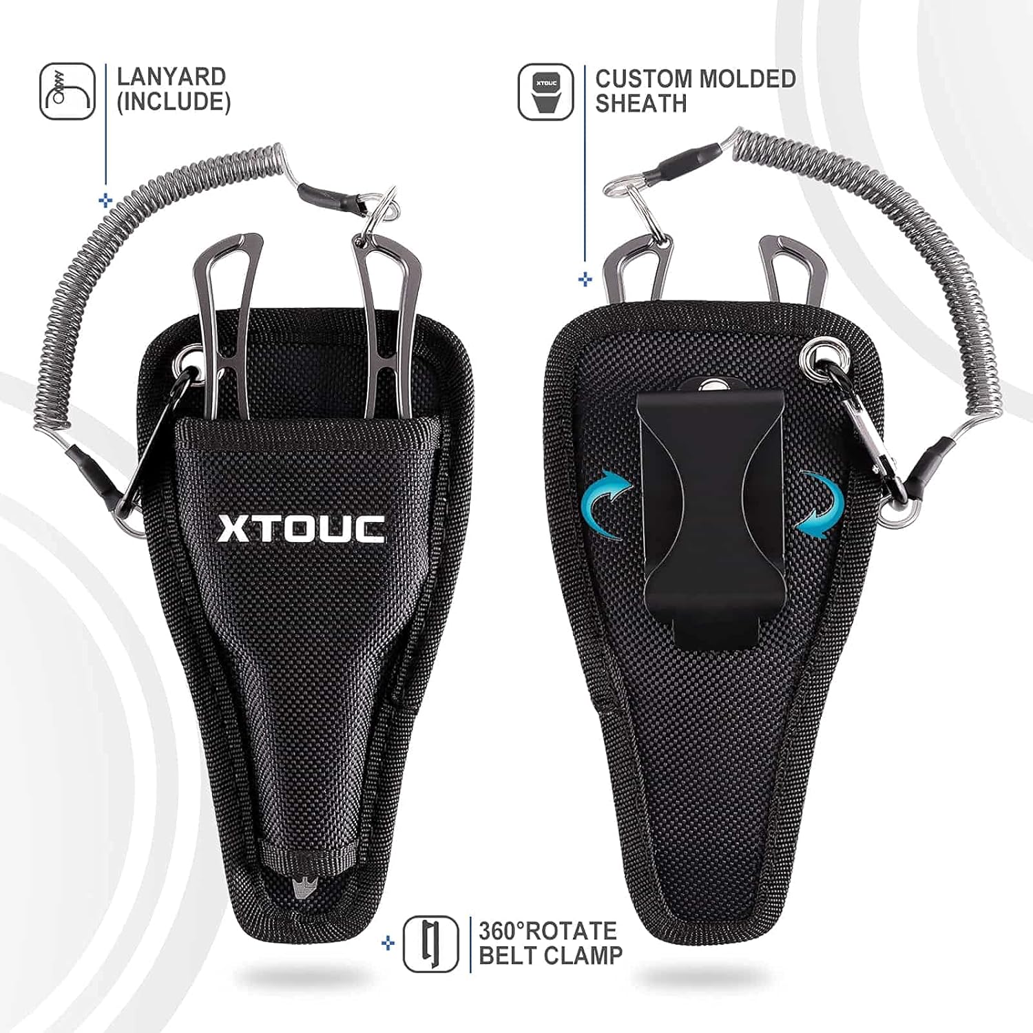 XTOUC Aluminum Fishing Pliers Saltwater,Titanium Alloy Hook Removers,Surf Fishing Tackle Kit, Braided Fishing Line Cutters and Split Ring Tools with Sheath and Lanyard : Sports & Outdoors