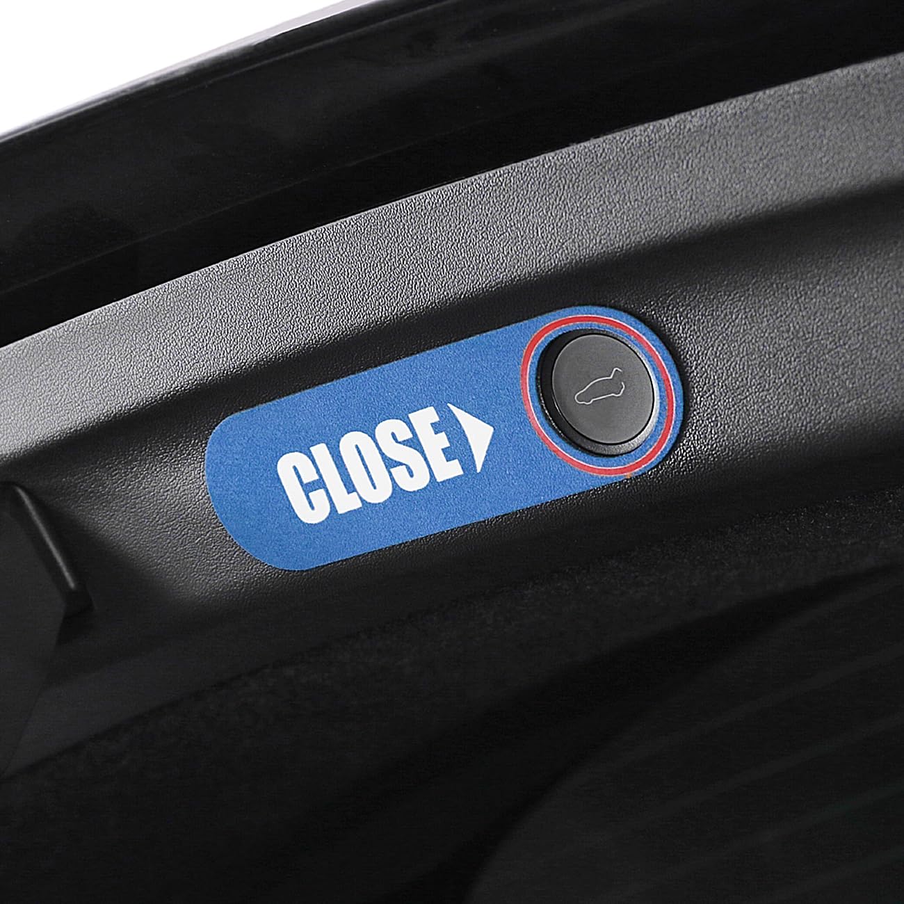 GZXinWei Blue Suede Interior Rear Trunk Liftgate Close Button Trim Sticker Frame Decor Accessories for Alcantara Tesla Model Y 2020-2024 Model 3 2021-2023