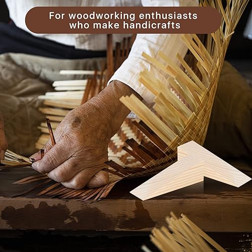 Miniatura 5 de Elesunory Paquete de 20 cuñas de madera para suministros de botes de silla, tapón de puerta de madera antideslizante, bloque de madera triangular