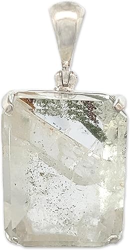 Collar con colgante de cuarzo de manifestación de Stones Desire, Cristal, cuarzo manifestación