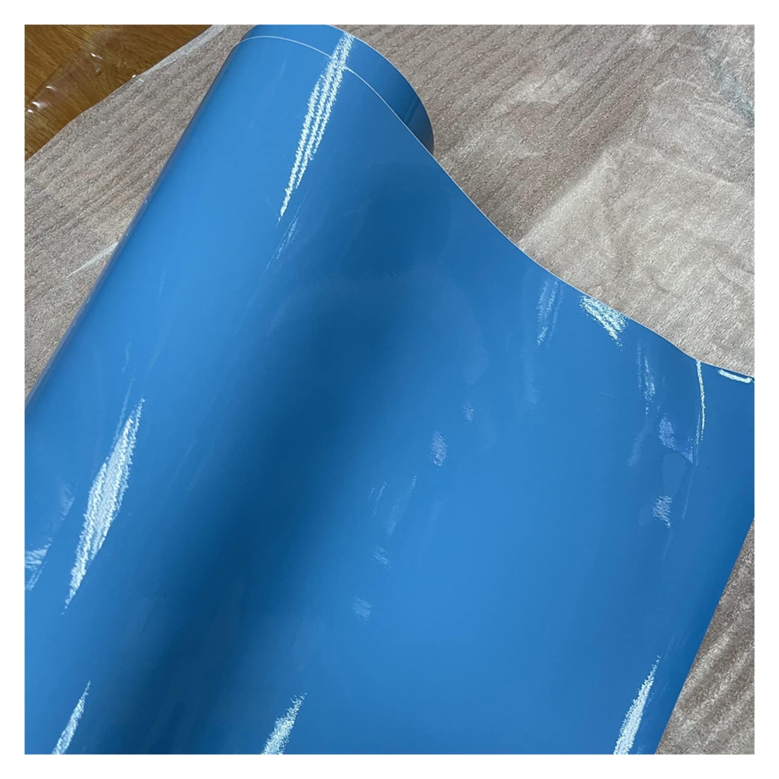 10/20/30/40/50 * 152 CENTIMETRI Nero rosso Lucido Pellicola Del Vinile Lucido Lucido Car Wrap Foil Sticker Con Bolle D'aria Libero Moto Car Wrapping (Color : Dark blue, Size : 50CM X 300CM)