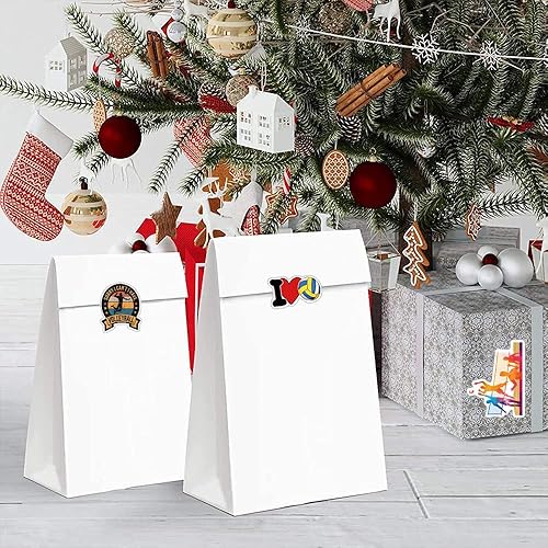 Miniatura 5 de Calcomanías de voleibol (500 unidades), 10 rollos de calcomanías de estética gráfica de dibujos animados, sellos autoadhesivos para niños, niñas,