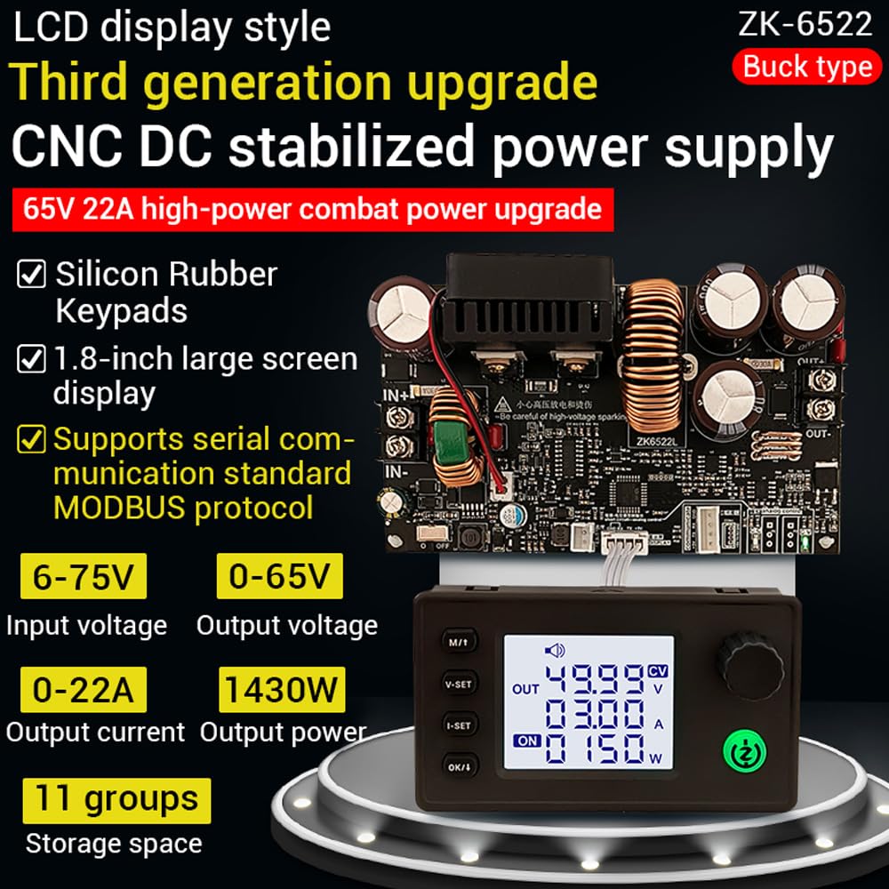 POFET DC 6-75 V 22 A 1400 W Step Down Modulo CNC regolatore di tensione regolabile tensione costante corrente costante Buck Converter Modulo