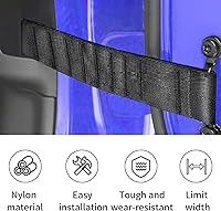 Vista 3 de 2 correas ajustables para control de puerta de automóvil, correa de nailon de limitación fuerte, correa de nailon para puerta de automóvil, repuesto