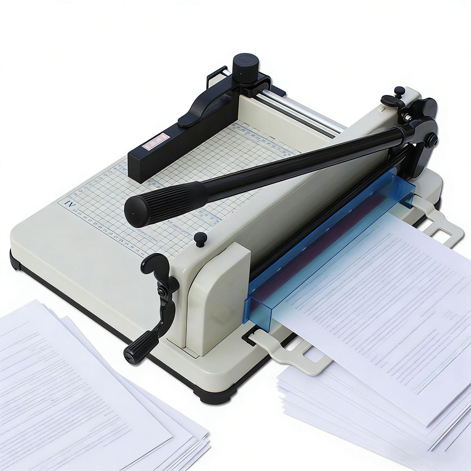 Taglierina per carta resistente, A4/A3 a ghigliottina con lama in acciaio ad alta durezza da 30,5 cm, taglia fino a 400 fogli, ideale per tagliare carta impilata e foto