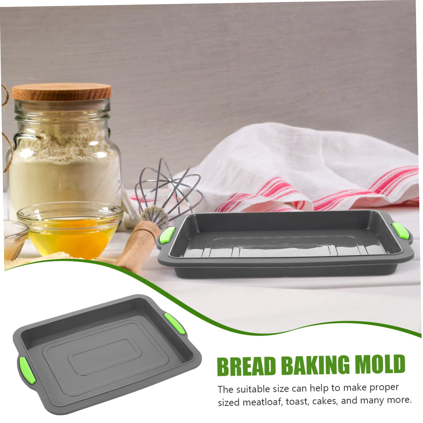 DOITOOL 2 Stück Brotform Antihaft-Backbleche Japanische Kekse Silikon Schokoladenform Serviergeschirr Keramik-Essteller Bräter Form Zum Backen Von Heimkuchenform Brotbackform