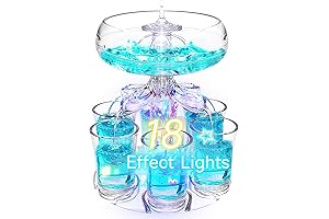 Party Drink Shot Dispenser with 6 Shot Glasses Set