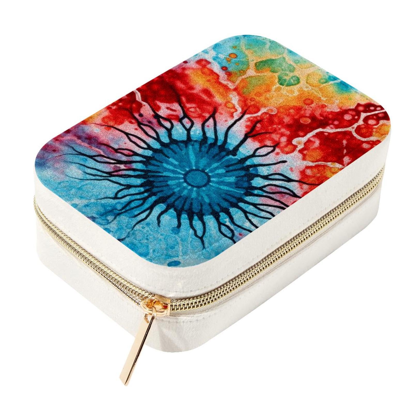 Boîte à bijoux de voyage colorée pour éviter les colliers emmêlés