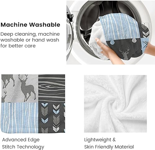 Miniatura 6 de Manta personalizada con nombre, manta de bebé personalizada para niños y niñas, manta personalizada de bosque, regalos para bebés, niños y niñas,