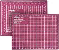 Base de Corte A4 30x22 cm Mesa de Apoio Placa para Corte Costura Patchwork Artesanato (Rosa)
