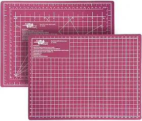 Base de Corte A4 30x22 cm Mesa de Apoio Placa para Corte Costura Patchwork Artesanato (Rosa)