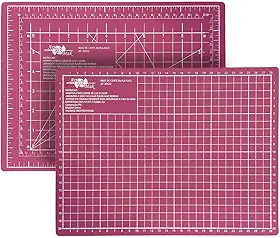 Base de Corte A4 30x22 cm Mesa de Apoio Placa para Corte Costura Patchwork Artesanato (Rosa)