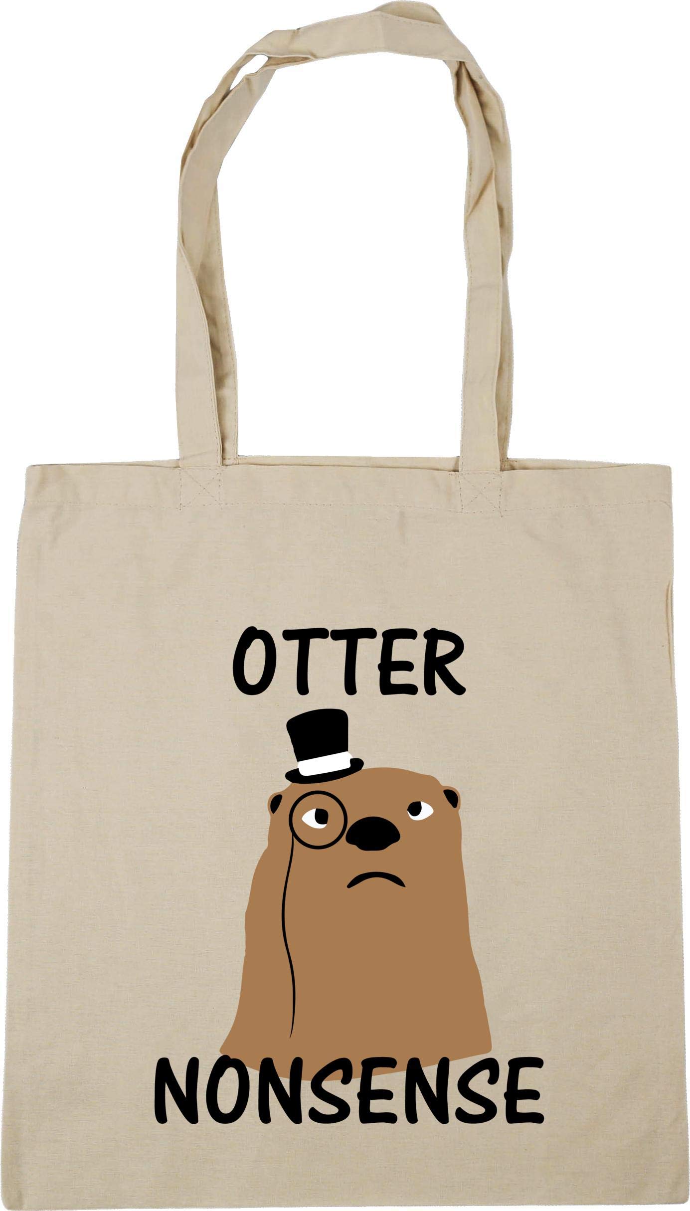 HippowarehouseOtter nonsense Tote Shopping Gym Beach Bag 42cm x38cm, 10 litres