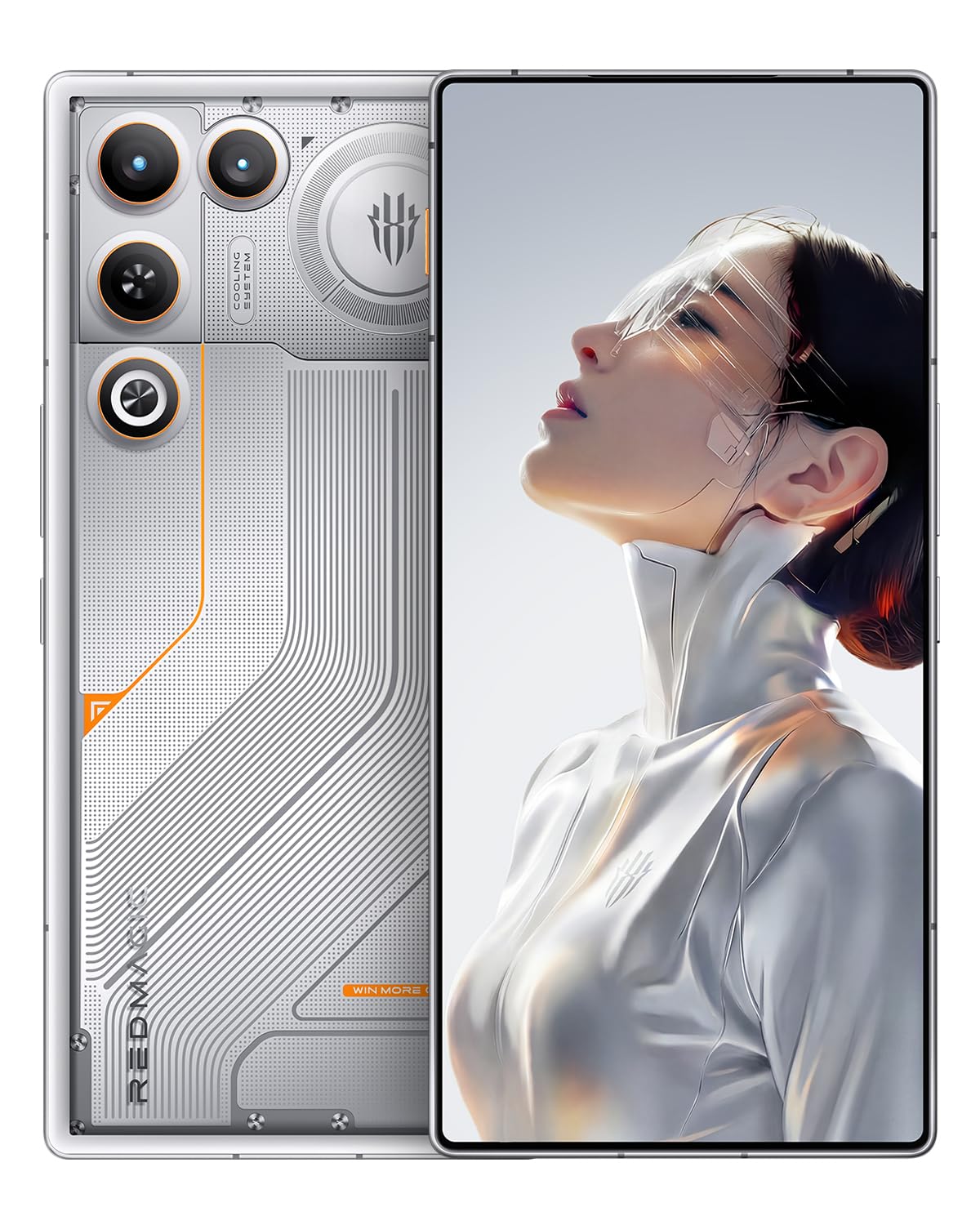REDMAGIC 11 Air 144Hz Gaming Smartfon, 5G Android Smartphone, 16GB RAM+512GB ROM, Snapdragon 8 Elite, 6.85" OLED Ekran, FHD+ Gaming Telefon, 50MP Kamera, 80W Ładowarka, Dual-Sim, NFC Pomarańczowy