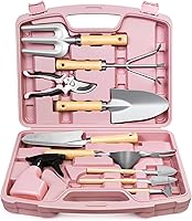 Vista 8 de Juego de herramientas de jardinería de 12 piezas para mujer, herramientas de jardín resistentes al óxido y resistentes con funda de transporte