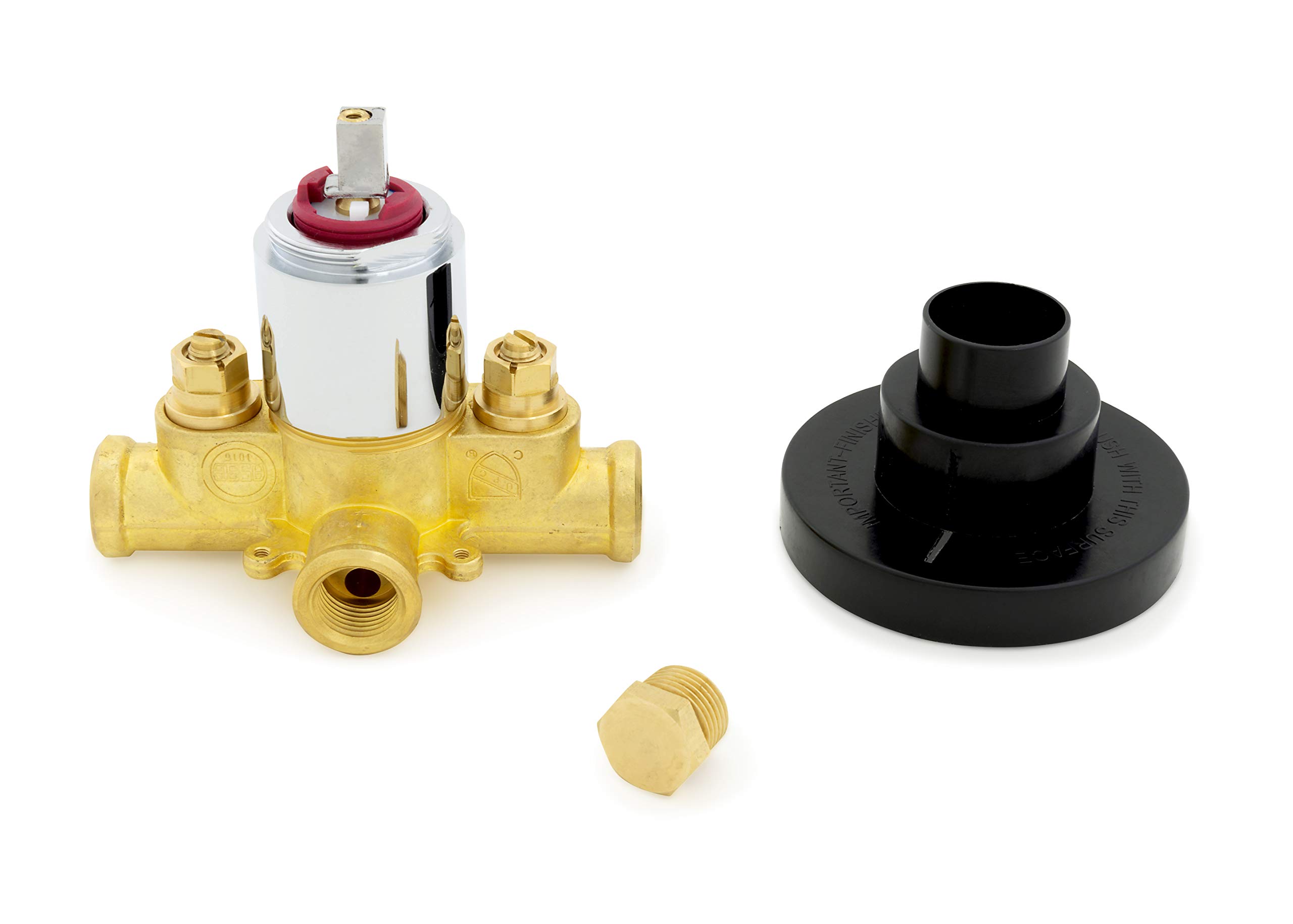 TPK7300-SS Temp-Gard I Tract Pack Includes 4-Port Valve Only with Tub Plug, Chrome