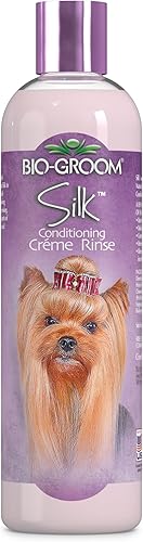 Bio-Groom Silk Creme - Acondicionador de enjuague para perros, suministros de baño para perros, champú para cachorros, suministros de aseo para