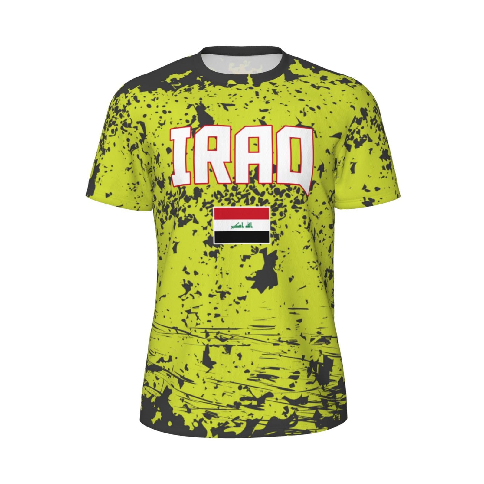 DABOYOZHZH Iraq Flag Cool Iraqans (1) Sports Jersey Mesh T-Shirt 3D Print for Running Cycling Soccer Tennis Fitness Climbing Shirts