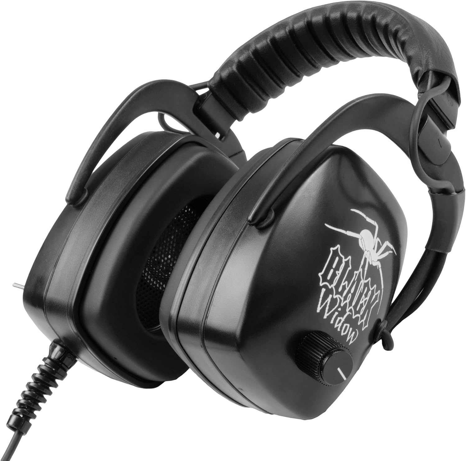 DetectorPro Black Widow Platinum Headphones with 1/4" Plug for Metal Detector